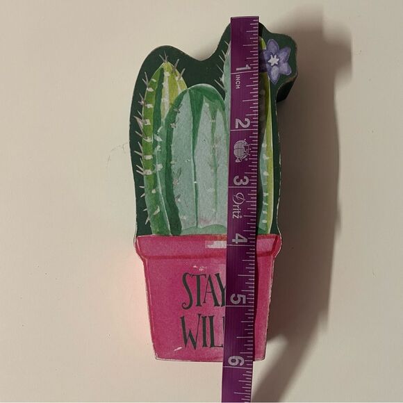 Francesca’s Collections “Stay Wild” Cactus Desk/Shelf Decor GUC - Picture 8 of 9